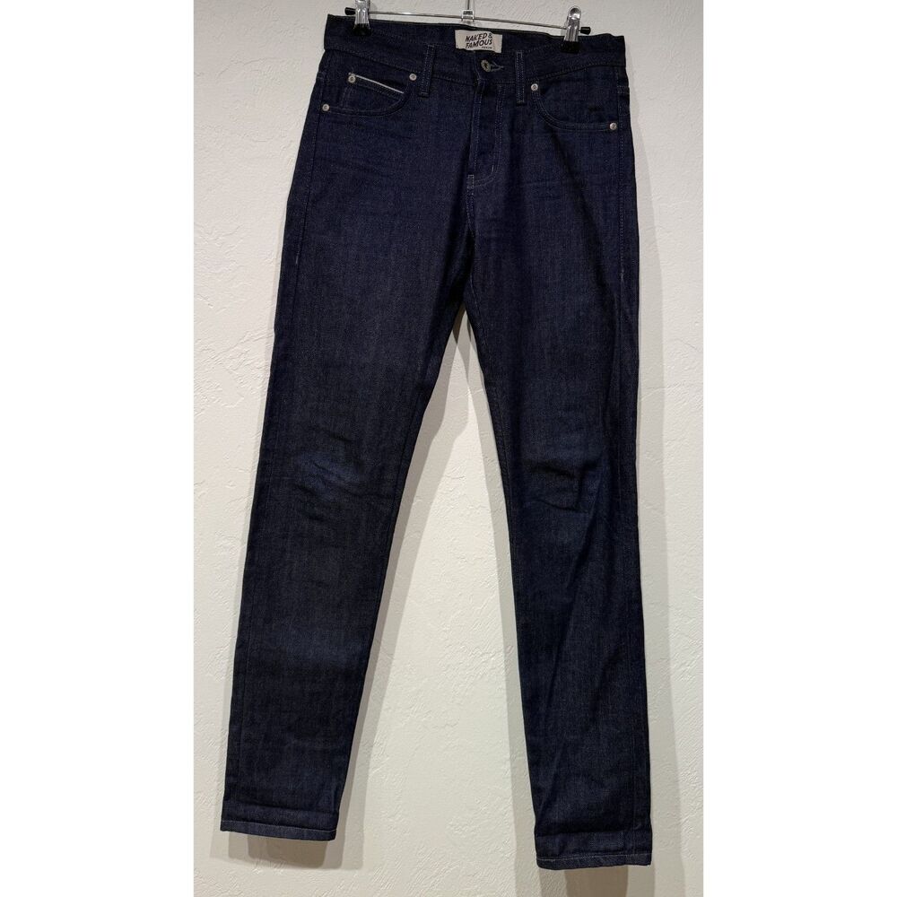 Naked & Famous Raw Selvedge Left Hand Twill Jeans Mens Blue Indigo - (30x34)